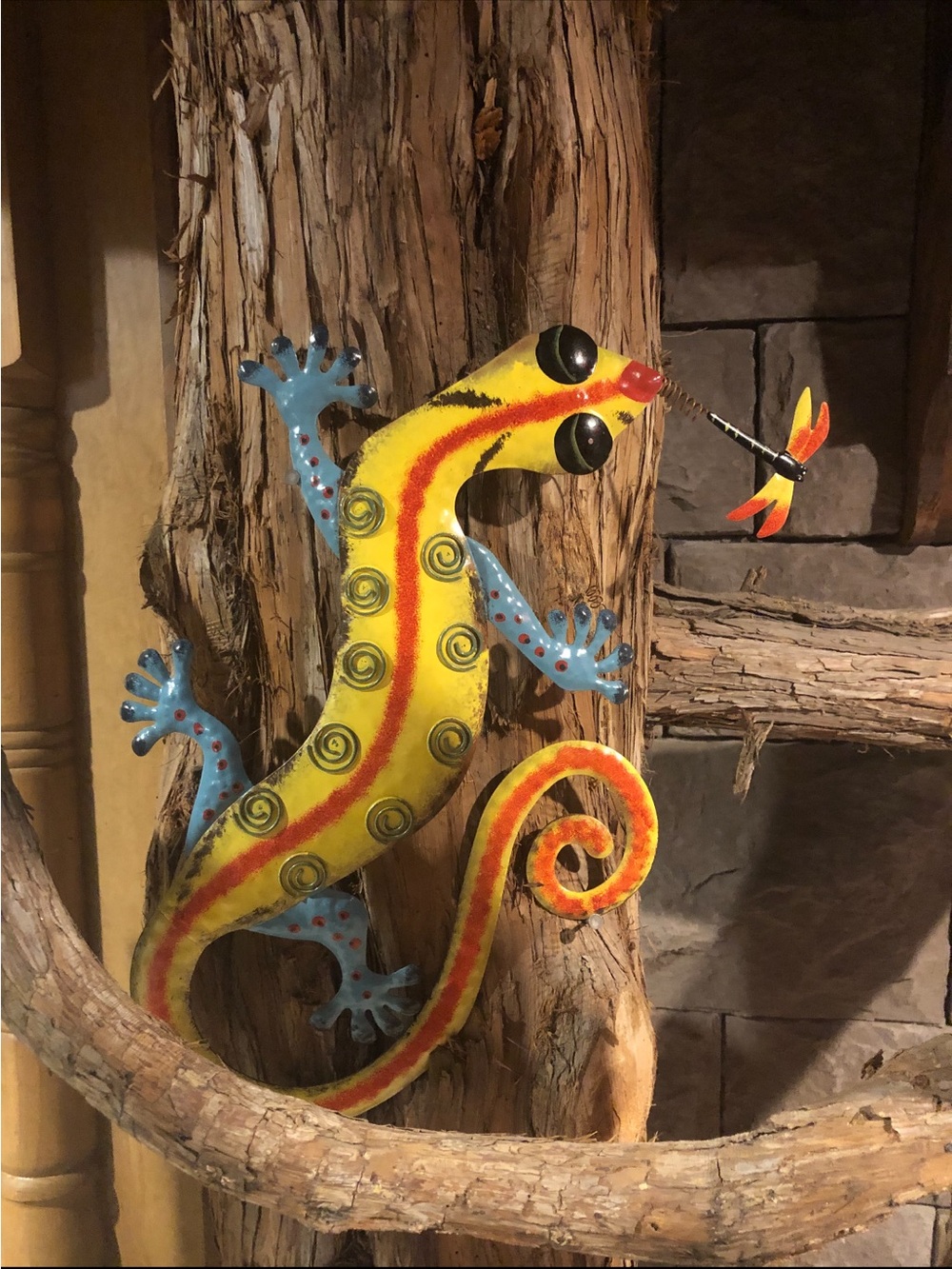 NWT Lavish Home Metal 20” Lizard Gecko Wall Art